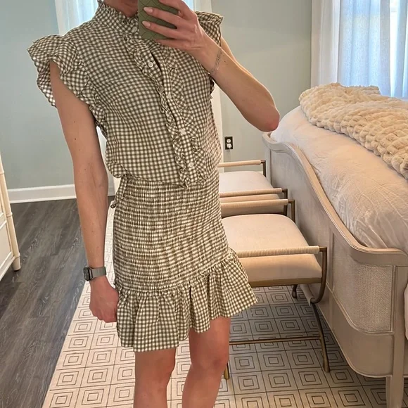 Veronica beard, gingham green set Veronica beard, gingham green set